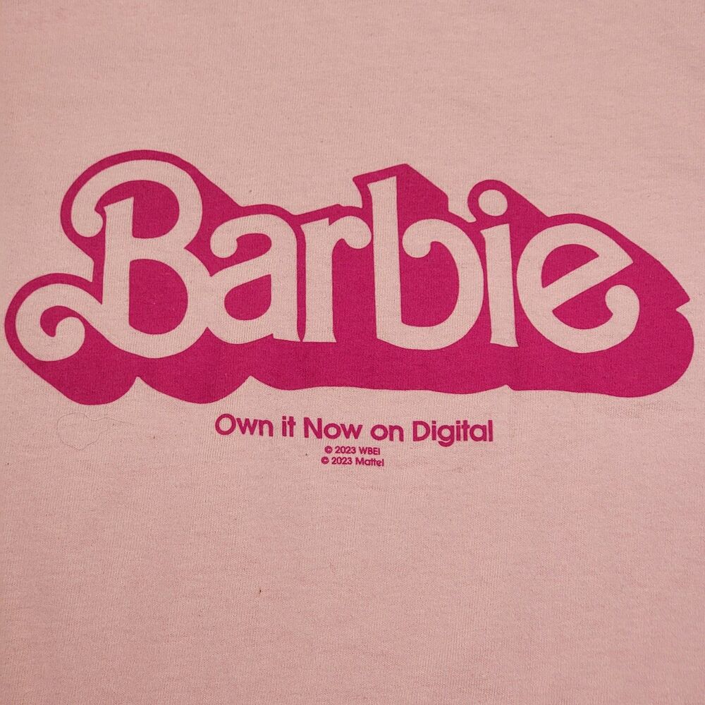 Barbie Graphic SS Tee Pink - Size Medium